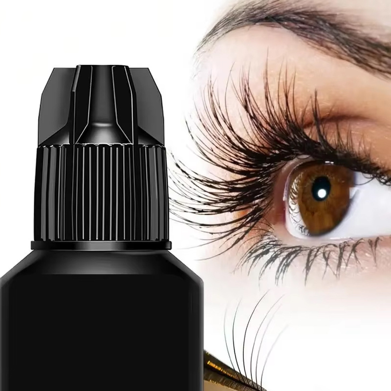 Eyelash Extension Repair - プロ用まつげ接着剤空ボトル、5面キャップまつげエクステ接着剤容器、トラベルサイズ詰め替え可能なスクエアボトル