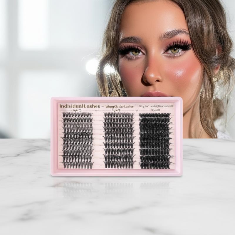 Eyelash Extension Or Extensions - まつげエクステクラスターキット Dカール 10-18MM DIY ソフトナチュラルラッシュ 軽量