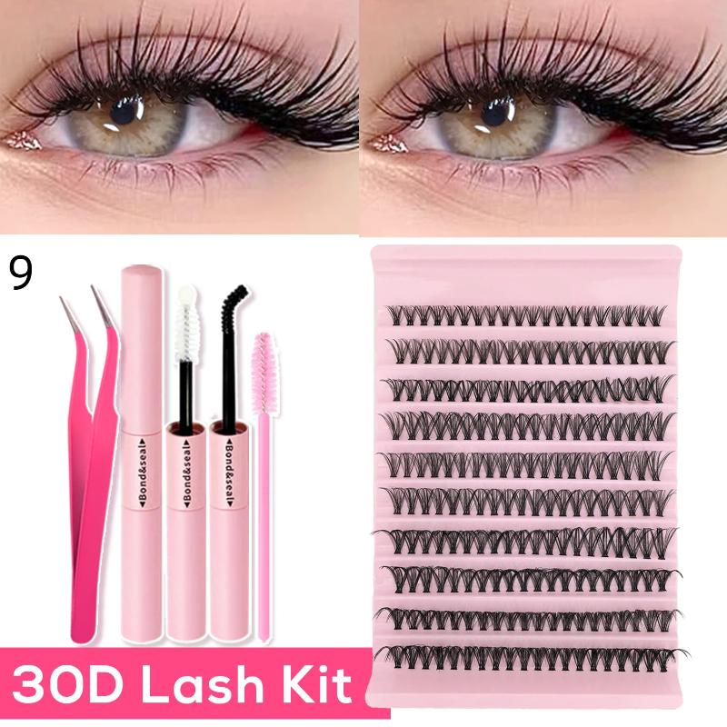 Eyelash Extension Or Extensions - DIYまつげエクステキットツールセット（接着剤、リムーバー、アプリケーター付き）自宅やサロンでの使用に最適、完璧な仕上がりを実現