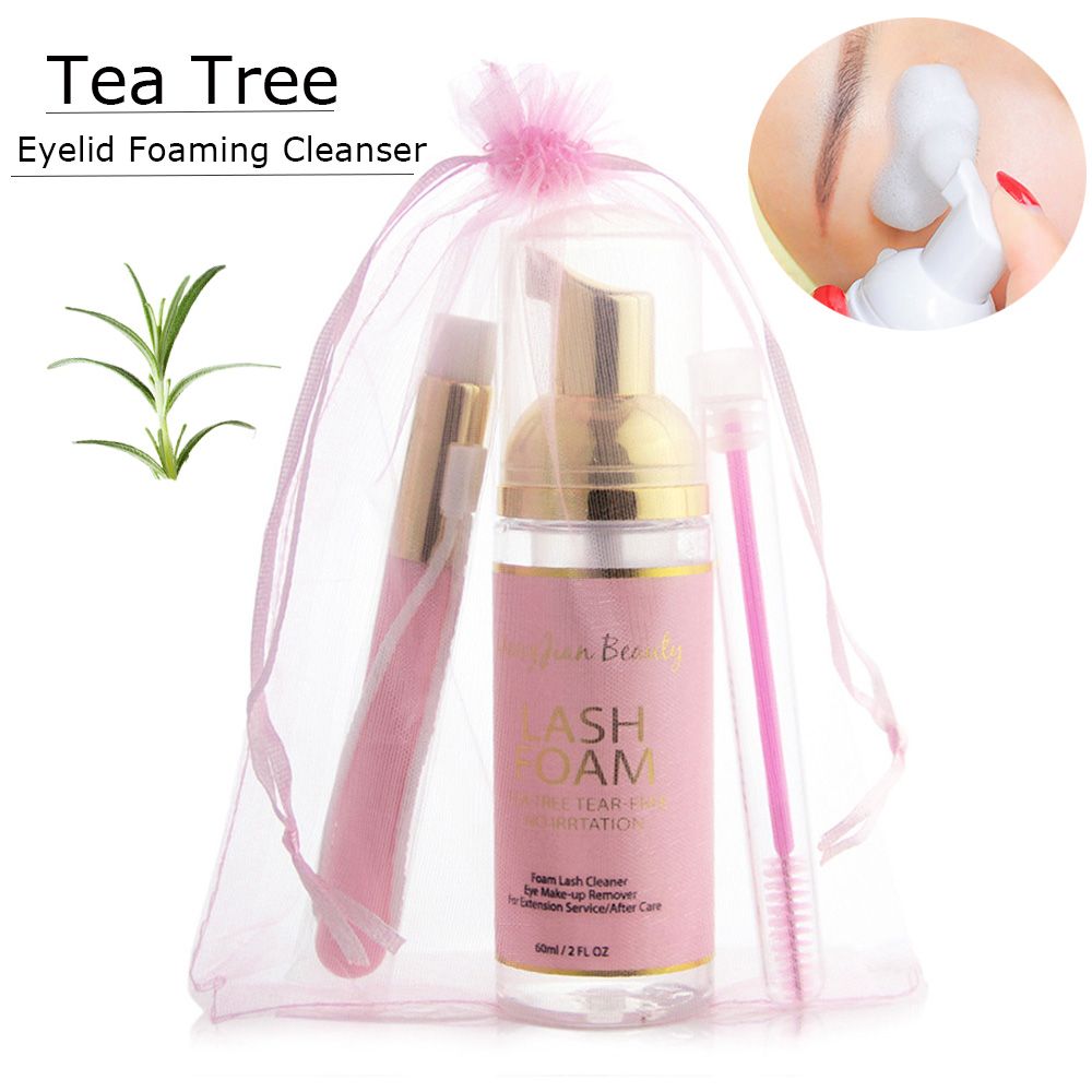 Eyelash Extension Foam Cleanser - 肌触りやシャンプー,つけまつげの発泡剤,天然まつげ洗浄剤,安全で健康的で安全