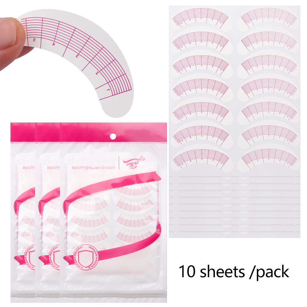 Lash Mapping Sticker - 2/5パック ラッシュマッピングステッカー 目の下の位置決め用 まつげエクステメイクツール まつげ植え付け練習用アイパッド 紙製