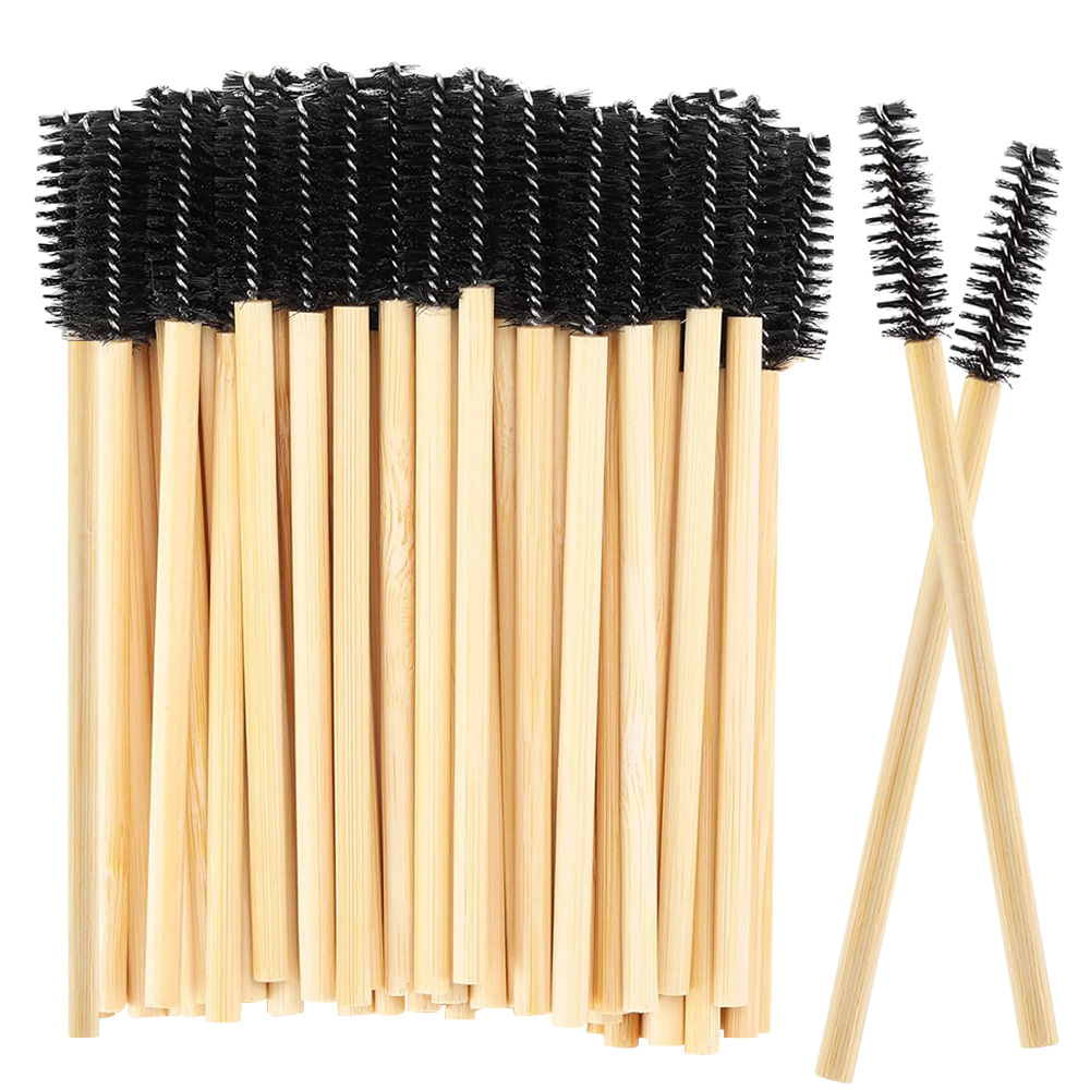 50/100 個竹ハンドルまつげブラシマスカラワンドまつげエ - Eyelash Extension London のレビューと価格