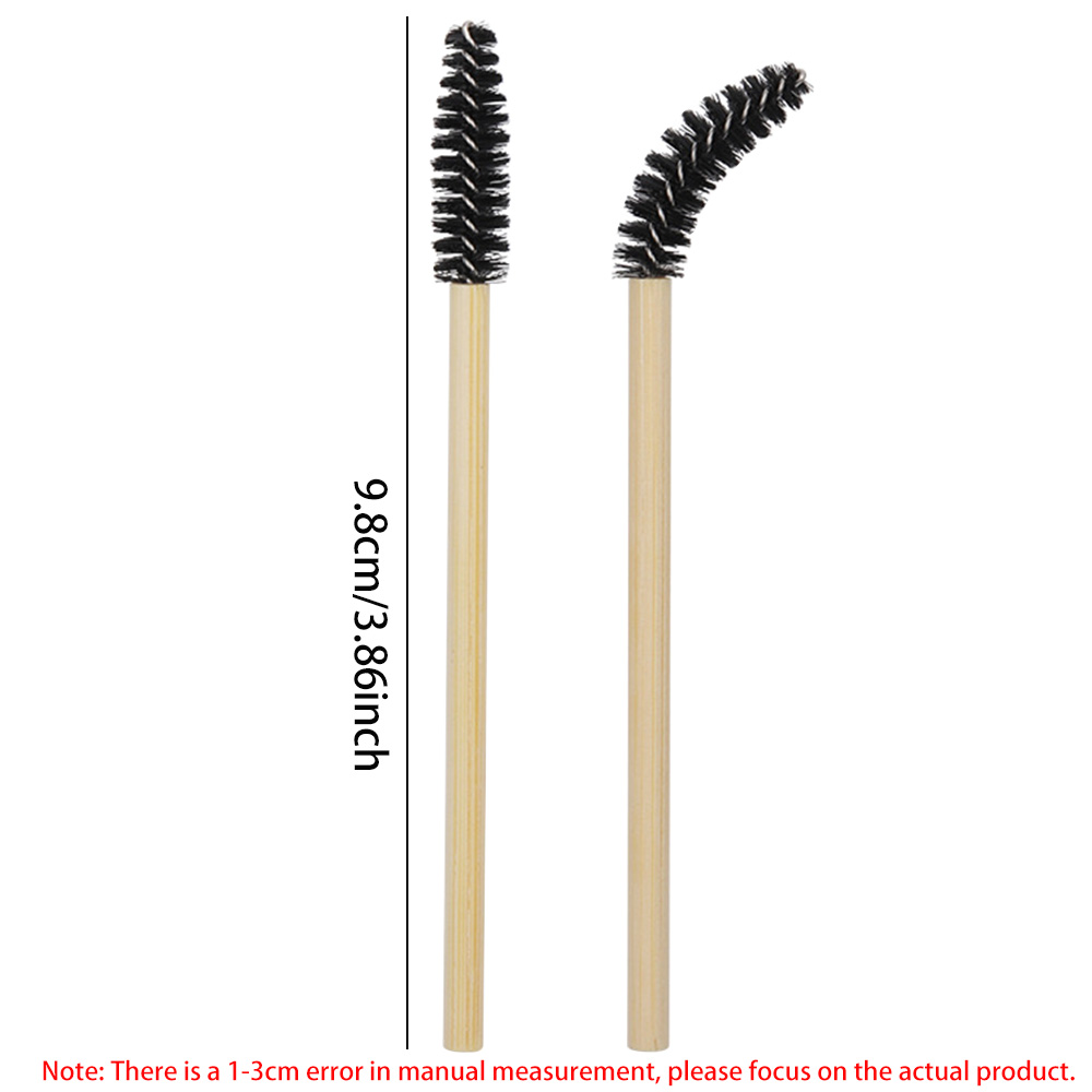 50/100 個竹ハンドルまつげブラシマスカラワンドまつげエ - Eyelash Extension London のレビューと価格