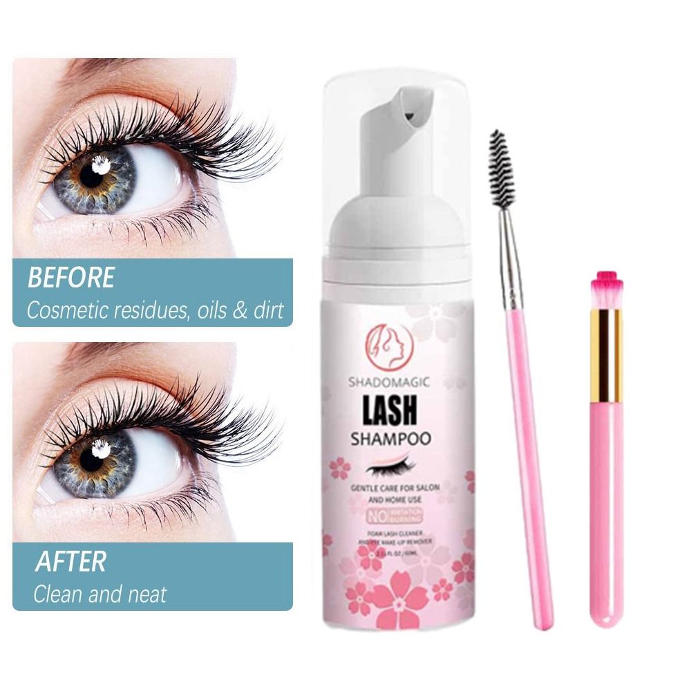 優しく繊細なまつげ洗浄ムース　低刺激性安全まつげエクステクレ - Eyelash Extension Foam Cleanser のレビューと価格
