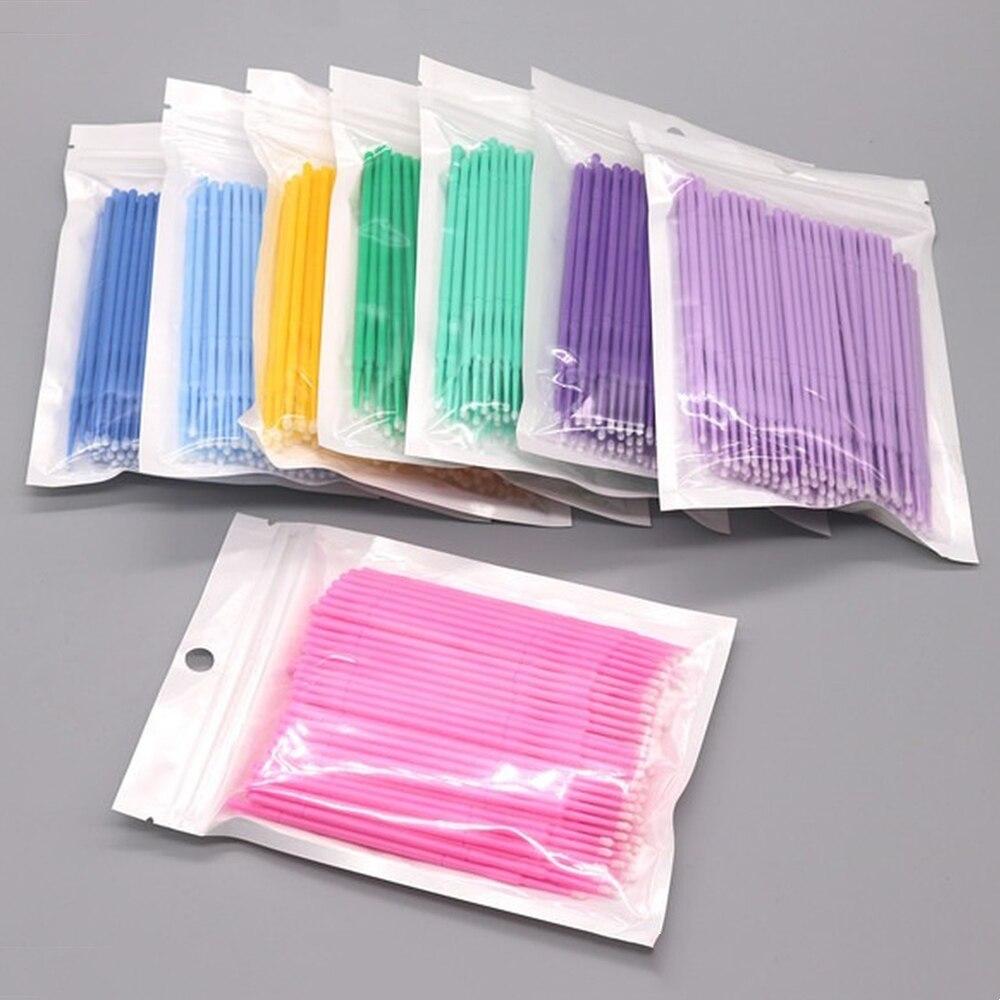 100 ピース/ロットマイクロブラシメイクアップまつげエクス - Eyelash Extension Repair のレビューと価格