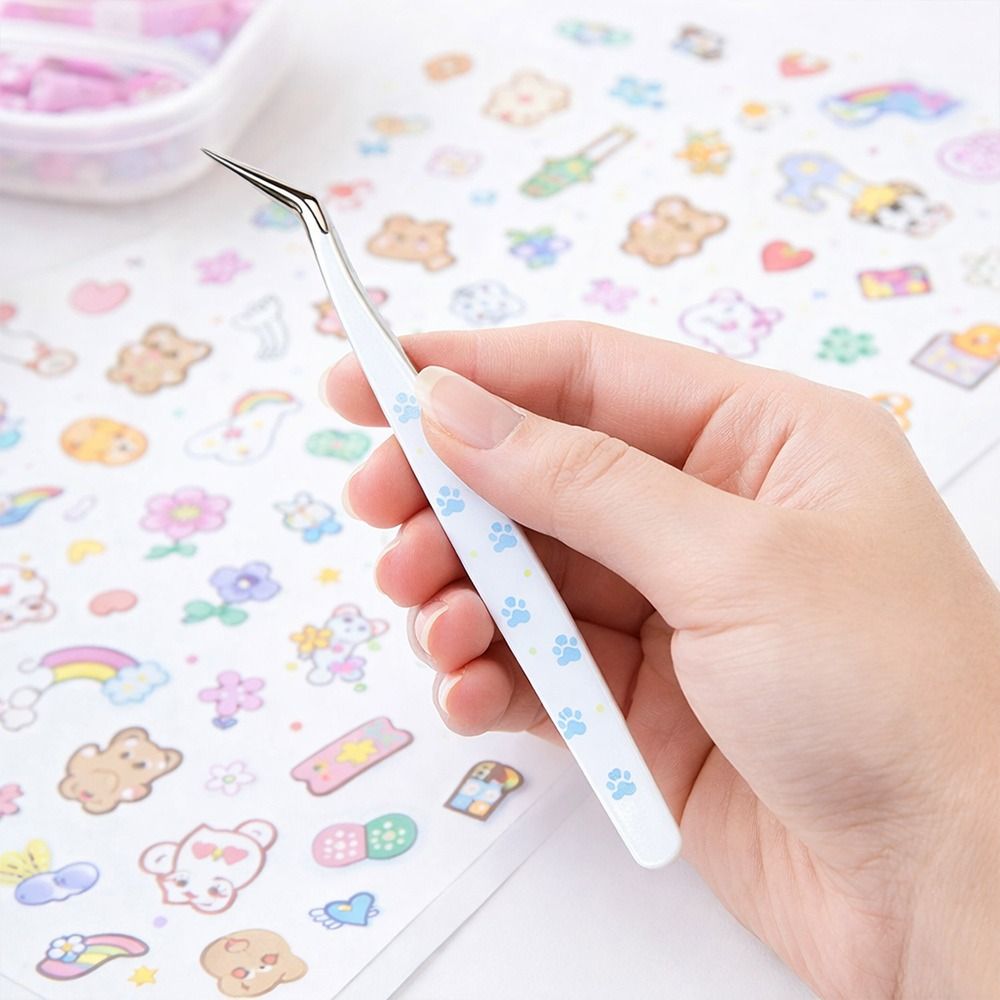 ステンレス鋼製カーブステッカーピンセット高精度帯電防止つけま - Lash Mapping Sticker のレビューと価格