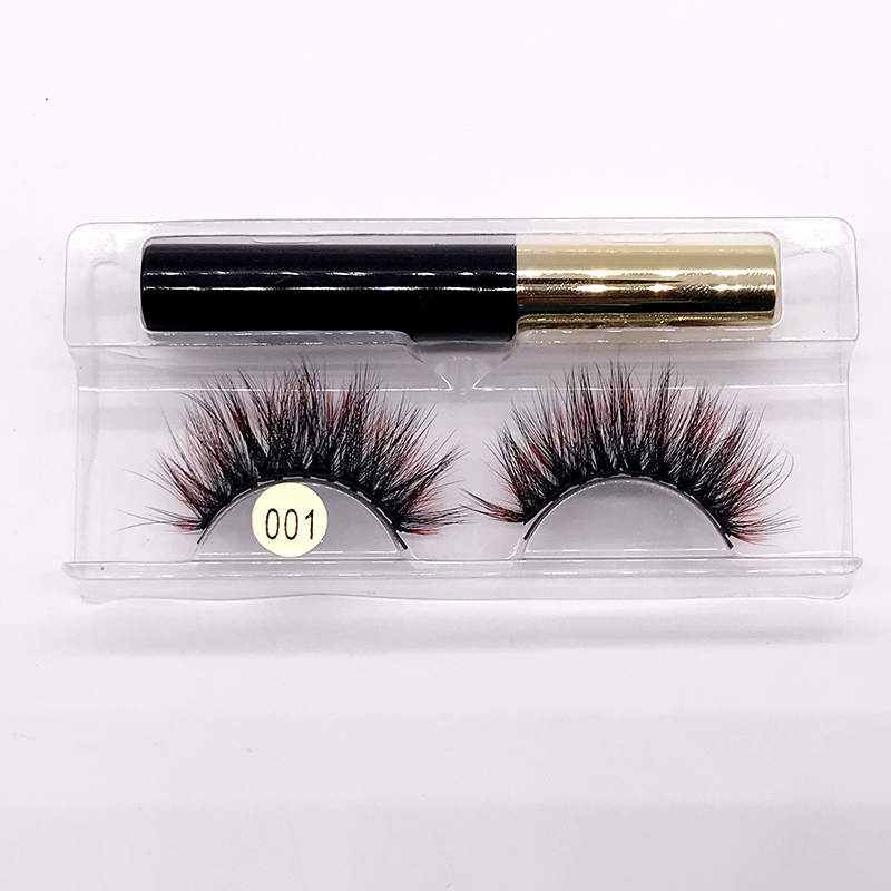 3D 色の磁気まつげセット防水持続自然磁気アイライナー 5  - Eyelash Extension Eyeliner のレビューと価格