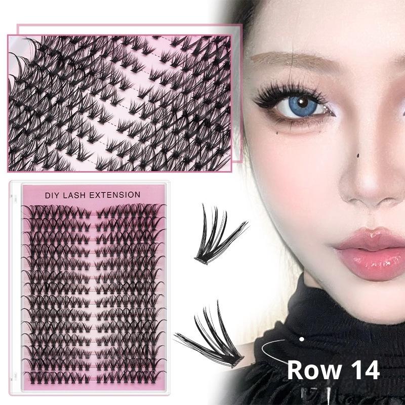 14列DIYまつげエクステクラスター、個々のまつげボリューム - Eyelash Extension Or Extensions のレビューと価格