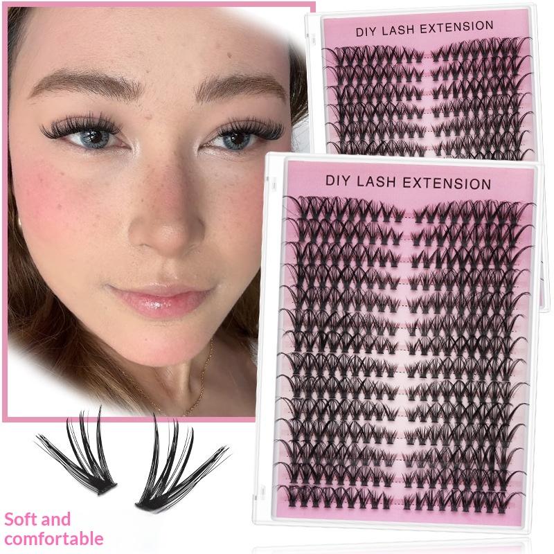 Hoyytu 14列DIYまつげエクステクラスター個別まつげ - Eyelash Extension Or Extensions のレビューと価格