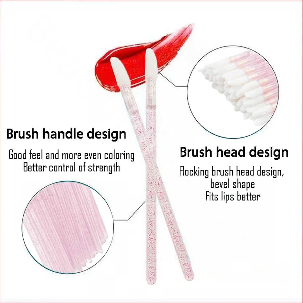 500 個使い捨てリップブラシ化粧ブラシ口紅アプリケーターワ - Eyelash Extension Eyeliner のレビューと価格