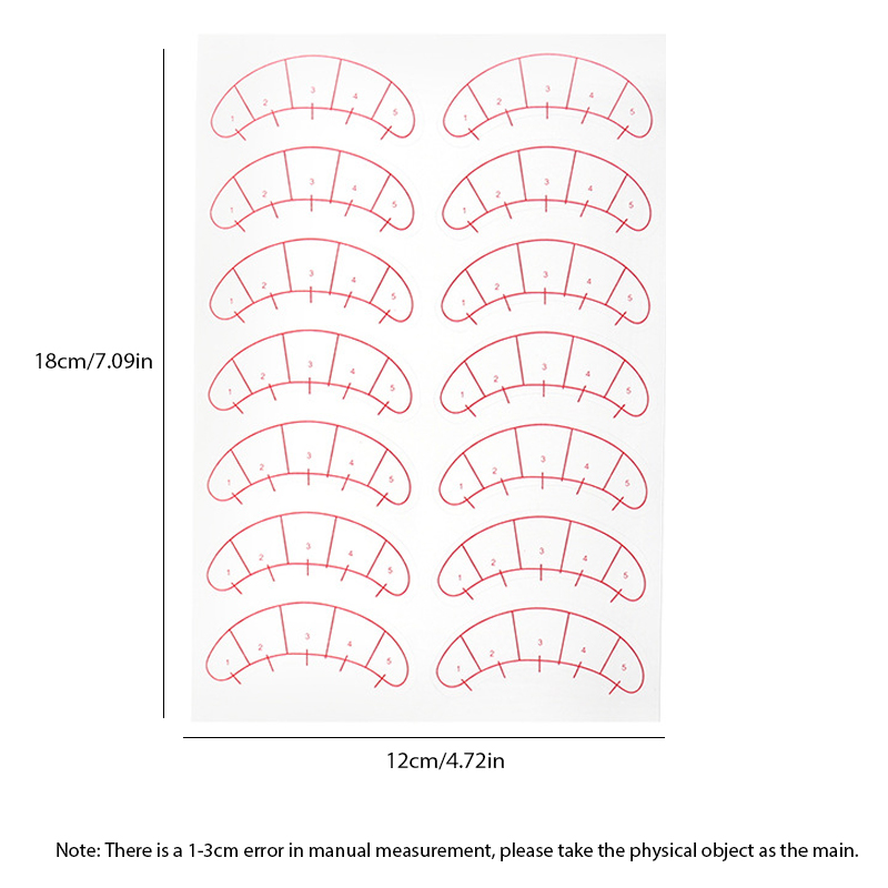 70/140 ペアまつげマッピングステッカー目の下の位置決め - Lash Mapping Sticker のレビューと価格
