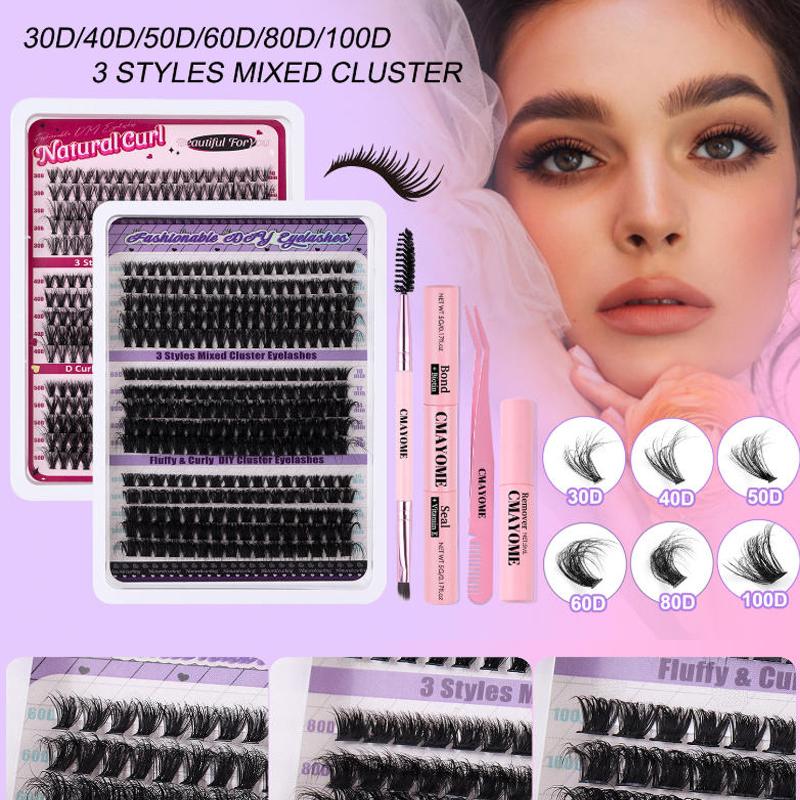 DIYまつげエクステキット 144本入り ソフトフェイクミン - Eyelash Extension Or Extensions のレビューと価格