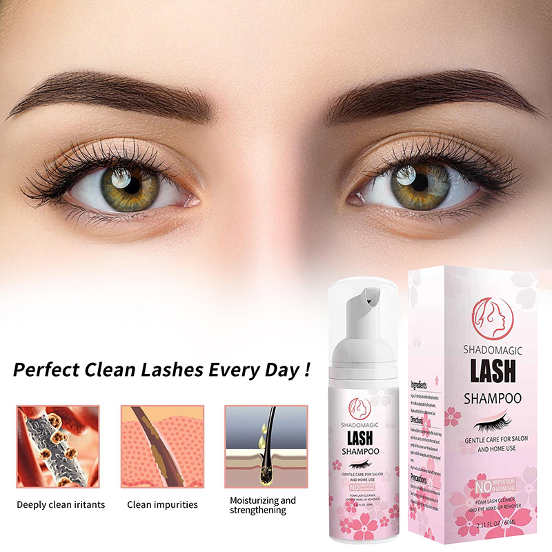 熱い！ まつげ用クイッククリーニングラッシュシャンプー 60 - Eyelash Extension Foam Cleanser のレビューと価格