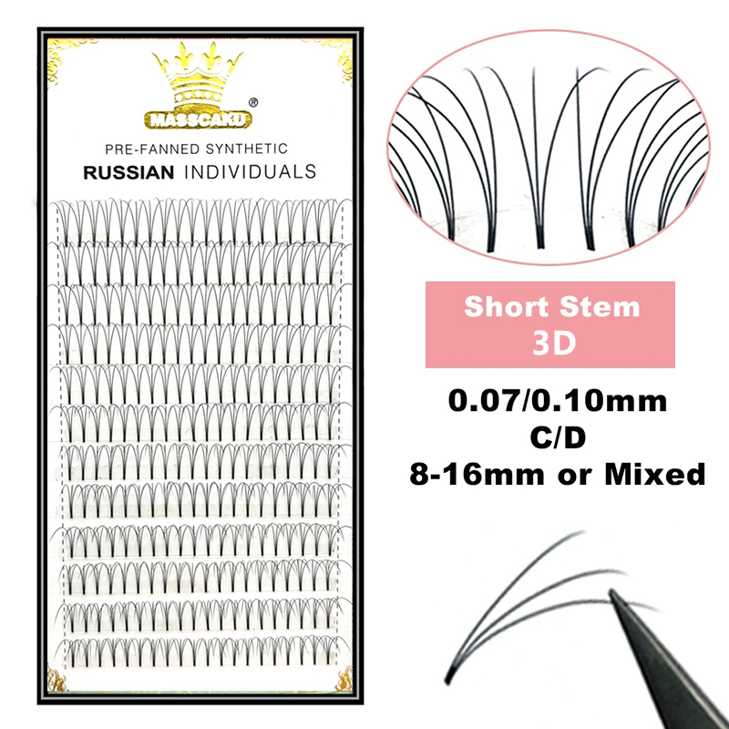 卸売12列3D 4D 5D 6Dプレメイドファン ロシアンボ - Eyelash Extension Or Extensions のレビューと価格
