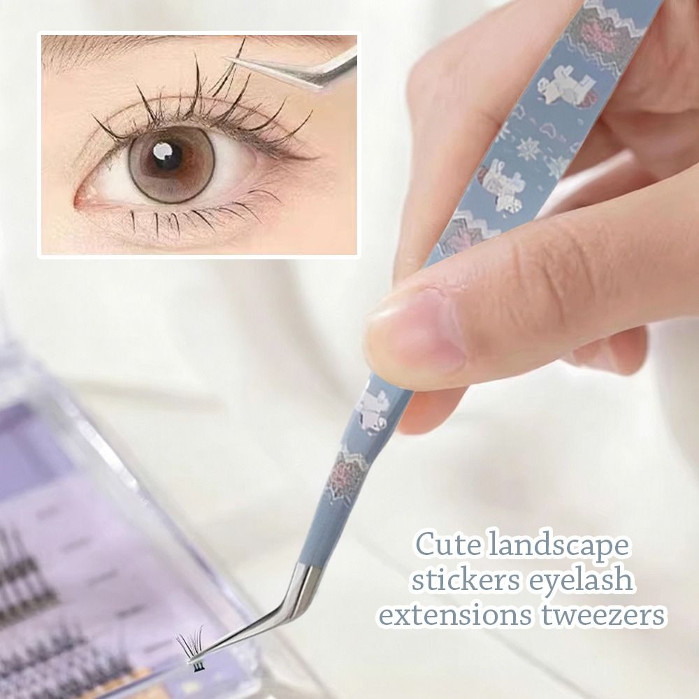 ステンレス鋼製カーブステッカーピンセット高精度漫画風つけまつ - Lash Mapping Sticker のレビューと価格