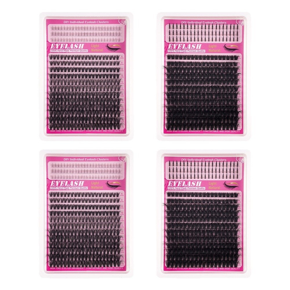 8-18mmの長さのつけまつげ、接着剤とシーラー付き、自然な - Eyelash Extension Or Extensions のレビューと価格
