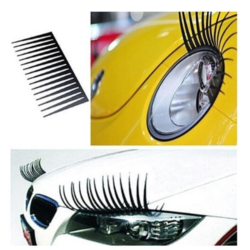 3D 魅力的な黒つけまつげ偽アイラッシュステッカー車のヘッド - Lash Mapping Sticker のレビューと価格