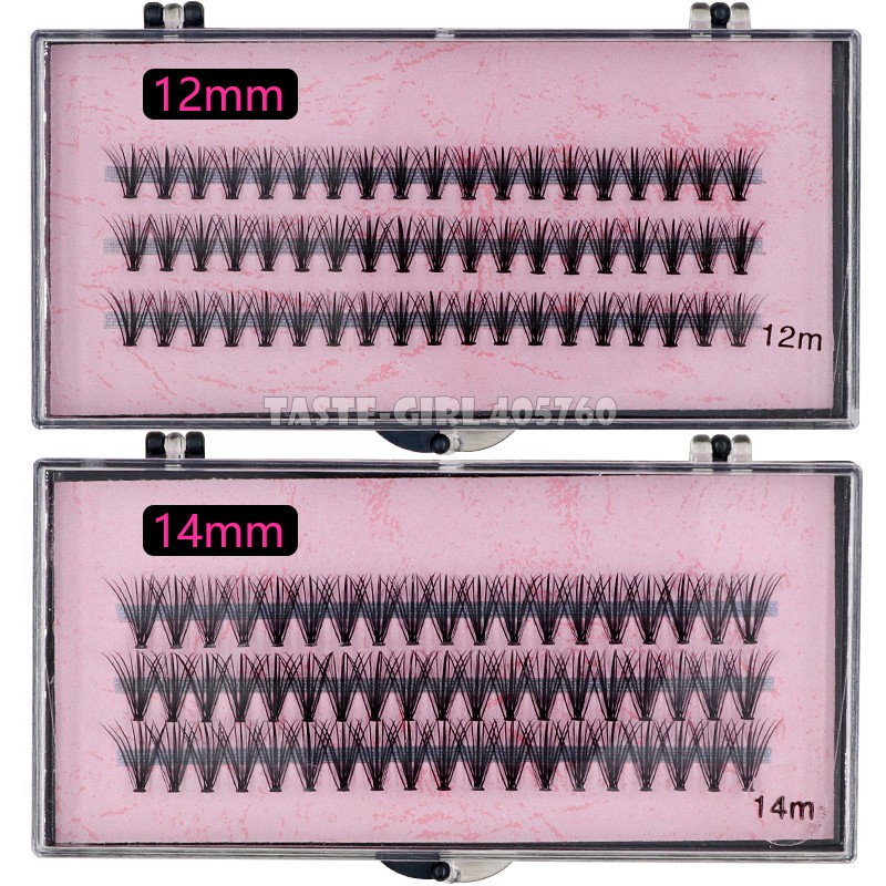30 トレイ 57 ノット 20 毛またはテーパードブラック - Eyelash Extension Or Extensions のレビューと価格