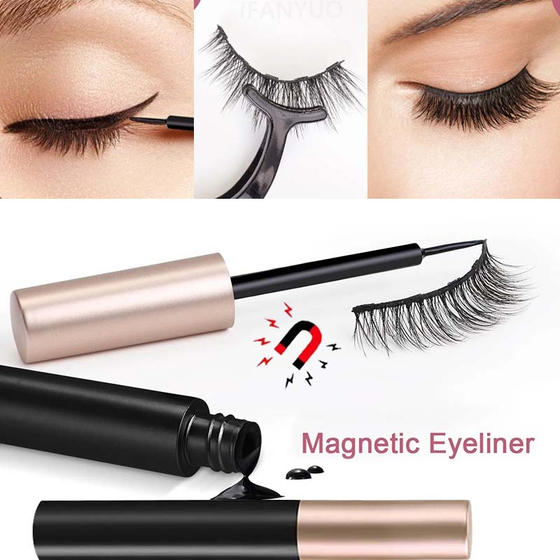 1/2 個黒磁気アイライナー接着剤つけまつげエクステンション - Eyelash Extension Eyeliner のレビューと価格